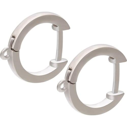 ZHUKOU 13x15mm gold/silver color DIY Earrings Clasps Hooks for DIY Handmade Jewelry Making Accessories Supplies model:VE172