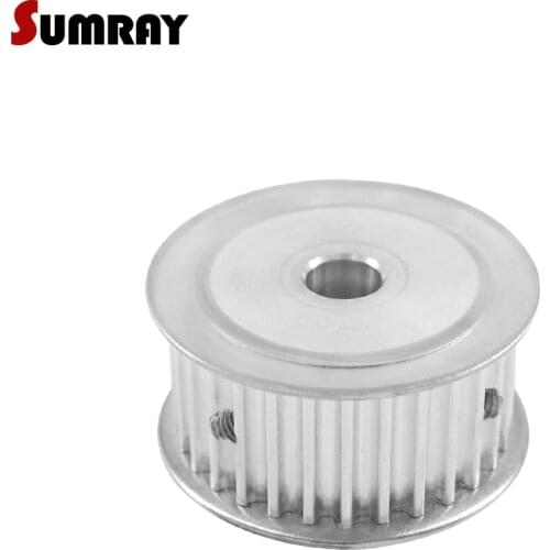 SUMRAY 5M 30T Timing Pulley 6/6.35/8/10/12/20/25mm Bore Thoothed Pulley Wheel 21mm Width CNC Belt Pulley for CNC Machine