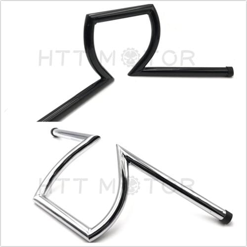 1" Drag Handlebar Z Bars For Harley Davidson Chopper Bobbe Sportster XL 1200 883 Custom Aftermarket Motorcycle Parts Black