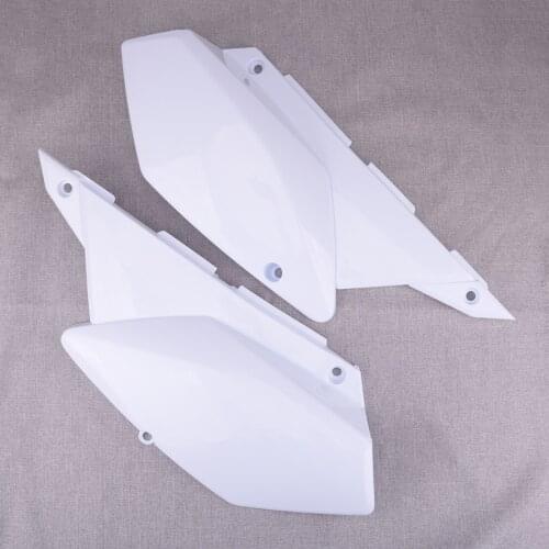 1Pair Car Plastic White Rear Side Fairing Cowl Cover Decoration fit for Kawasaki KLX250 250S 250SF D-Tracker X