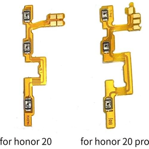 10pcs For Huawei Honor 20 Pro Power Switch On Off Volume Side Button Key Flex Cable