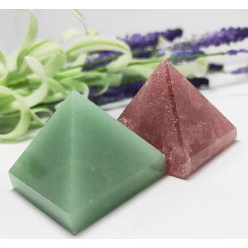 32mm Natural citrine Quartz Crystal Pyramid gemstone pyramid Healing