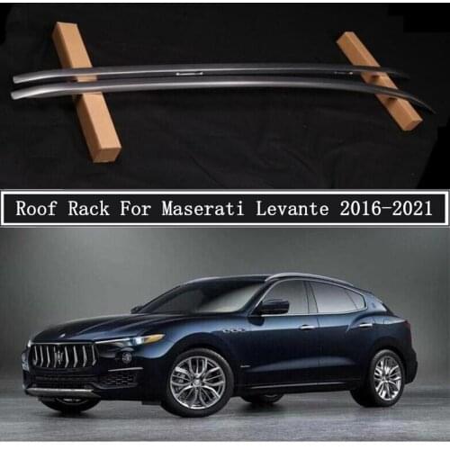 Roof Rack For Maserati Levante 2016-2021 High Quality Aluminum Alloy Rails Bar Luggage Carrier Bars top bar Racks Rail Boxes