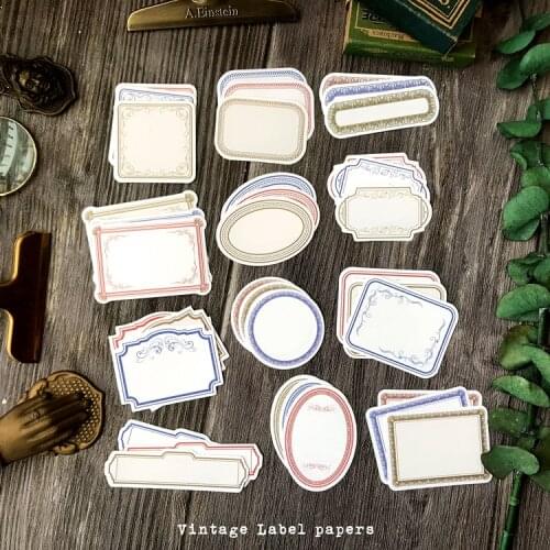 Vintage Blank Label Papers Travel Journal Craft Paper Card Scrapbooking Craft Diary Album Decorative
