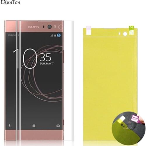 EXUNTON 3D Full Cover Soft TPU Screen Protector Protective Film For Sony Xperia XA3 XA2 XA1 Ultra XA2 XA1 Plus Phone Front Film