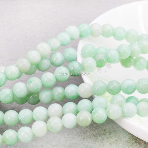6mm Hot Sale Green Chalcedony Beads Round DIY Beads Stone 15inch Hand Made Jewelry Making Design Wholesale For Women Girl Gift