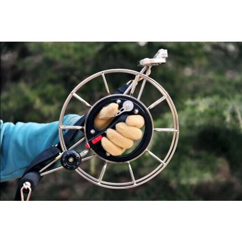 Kite reel roulette high-grade stainless steel adult large reel with brake strap wheel hand grip wheel shake reel