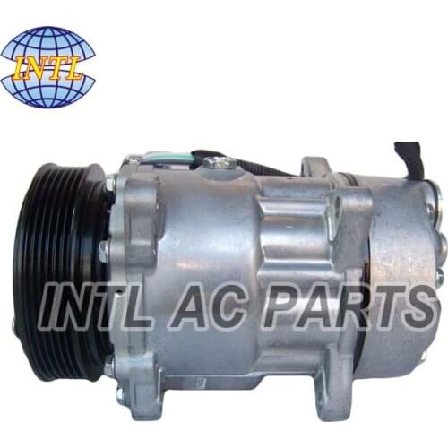 Sanden SD7V16 For Fiat Ulysse Scudo/Peugeot 206 306 406/Citroen C5 Xantia 16V AC Compressor 9613260680 9636729480 9640486480