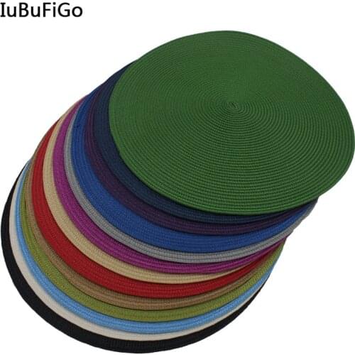40*40cm Fashion PP Round Base Fascinator Base Millinery Acc For Headpiece #13 color