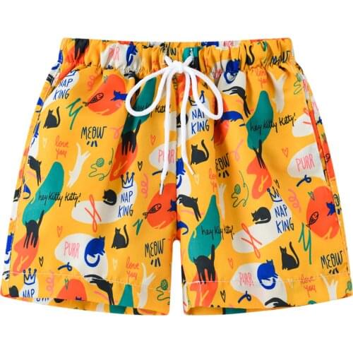Summer Toddler Boys Beach Swimwear Shorts Baby Kids Children Swimming Trunks Swimsuit Summer Swim Wear Cartoon Printed Trunks