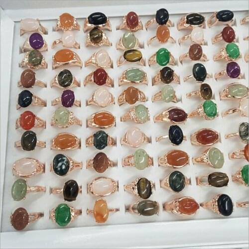 Hot Selling New Micro Inlay Multi-style Stone ring alloy mix wholesale Fashion Fine Jewelry