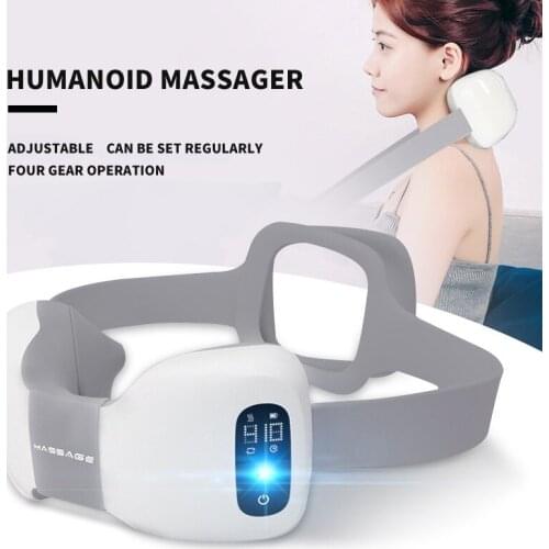 Smart Electric Neck and Shoulder Rechargeable Multi-FunctionTool Massager Health Care Relaxation Cervical Vertebra Physiotherapy