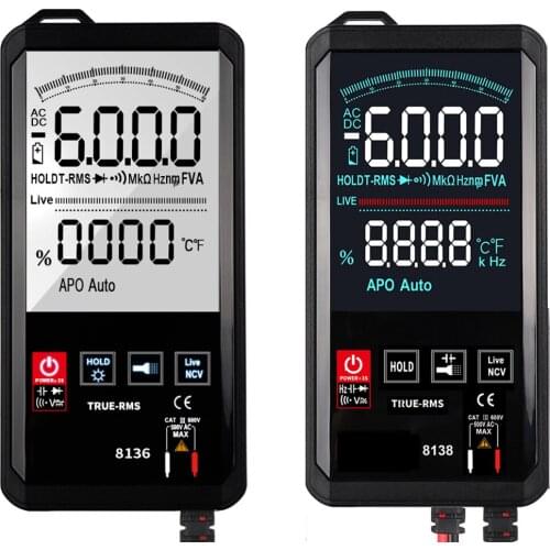 Touch Screen Multimeter Automatic Digital 6000 Count Intelligent Scanning AC Direct Current Measurement NCV True RMS Measurement