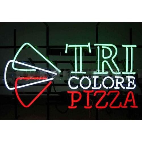 Neon Sign Color PIZZA Handmade Real Glass Neon Wall Signs for Room Home Bedroom Girls Pub Hotel Beach Cocktail Recreational Game