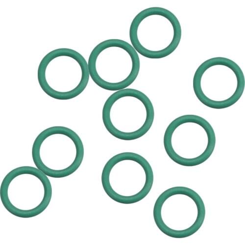 Uxcell 10Pcs Fluorine Rubber O Rings, 9mm OD, 6mm Inner Diameter, 1.5mm Width, Seal Gasket Green Prevent leaks in plumbing