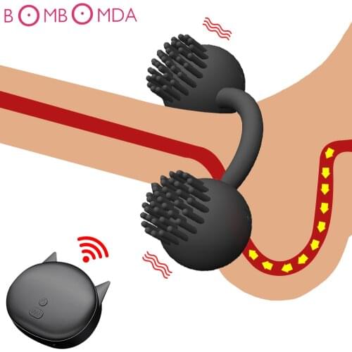 Vibrating Penis Ring For Men Cockring Clitoris Stimulate Vibrator Delayed Ejaculation Ring Adult Couples Sex Toys Intimate Goods