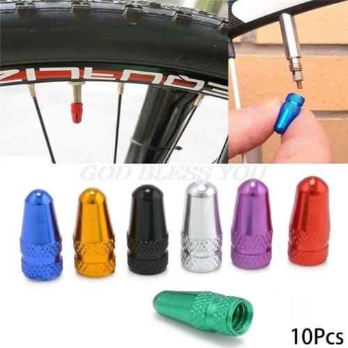 10Pcs Bike Presta Valve Cap Durable Bicycle Fixie MTB Presta Wheel Rim Tyre Stem Air Valve Caps Dust Cover Cycling Accessories