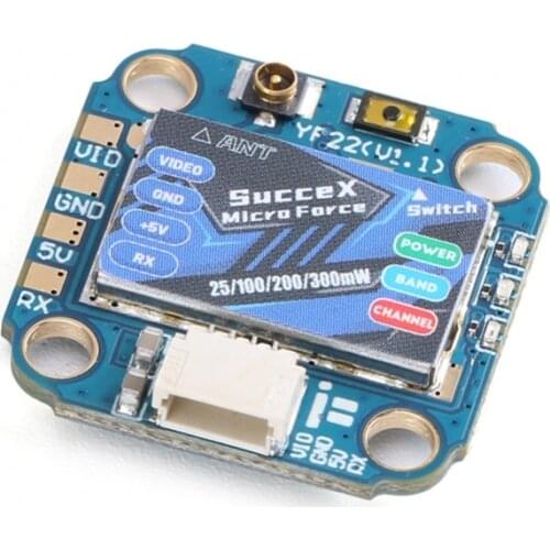 16X16mm IFlight SucceX Micro Force 5.8G 40CH PitMode 25mW 100mW 200mW 300mW Adjustable Micro VTX for FPV Racing Tinywhoop Drones