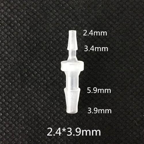 2.4-3.9mm plastic connector,hose adaptor,reducing connector, pipe fitting
