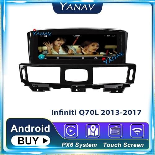 2 din car stereo auto radio Android Tesla style For Infiniti Q70L 2013-2017 car radio multimedia player GPS navi DVD player