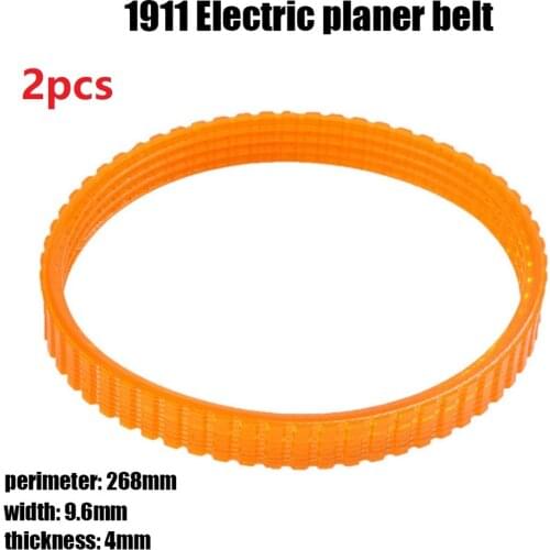2pcs Woodworking Electric Planer Drive Driving Belt For 1911B Electric Planer Belt Orange Electric Planer Accessories