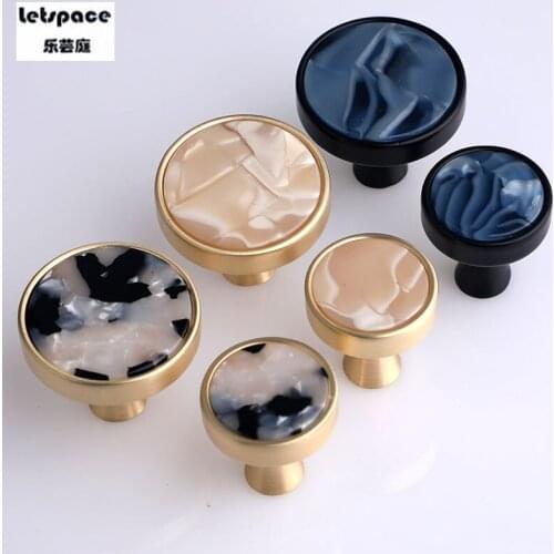 2pcs Gold Black Cupboard Pull Marbling Dresser Drawer classical Knob Kitchen Cabinet decorative Furniture Zinc Alloy Handle 32mm
