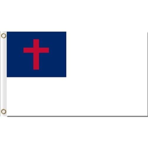 3ft x 5ft Christian Flag with custom any Religious Polyester Poly Church Flag