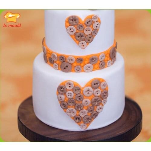 LXYY Button Line Chocolate Mould Fondant Cake Silicone Molds Household Baking Appliances