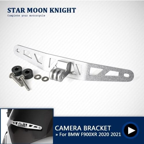 Motorcycle Holder Cam Camera Driving Recorder Bracket Front Camera Mount CamRack For BMW F900XR F 900 XR 2020 - 2021