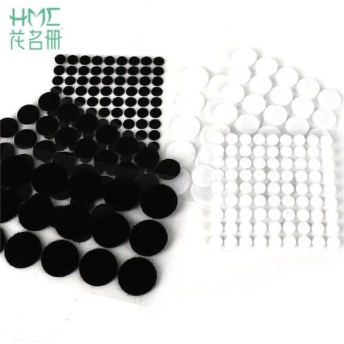 Hot 3cm Self-Adhesive Fastener Tape Dots Hook And Loop Round Magic Sticker Nylon Handmade DIY Sewing Garment Supplies 100Pairs