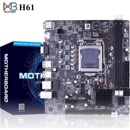 H61 Motherboard LGA 1155 DDR3 Memory 16GB Micro-ATX Desktop Mainbord for LGA1155 Socket Intel Core I3 I5 I7 Xeon CPU