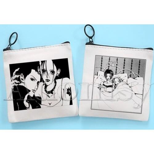 Nana Anime Japanese Ren Honjo Small Square Bag Coin Purse Storage Small Bag Card Bag Key Bag Coin Clutch Bag Zipper Key Bag