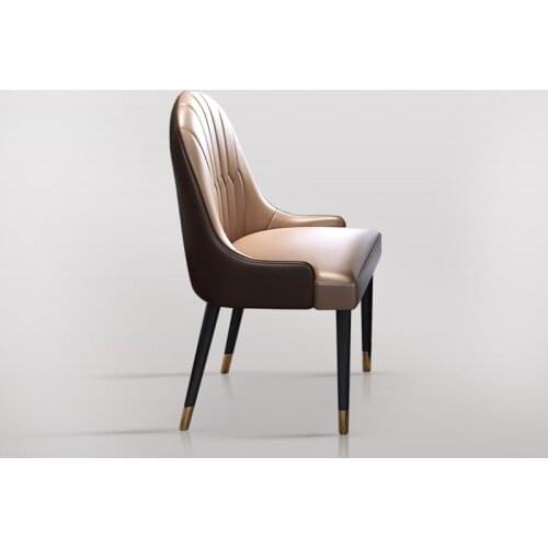 New Interior Design Contemporary Dining Room Furniture Metal legLuxury Black Gold Dining Chair