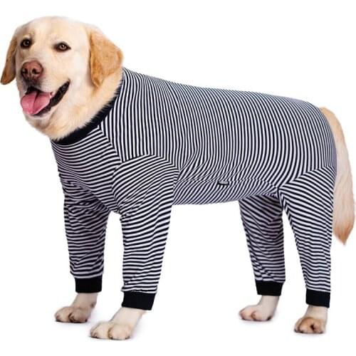 Big dog clothes thin style four seasons can wear golden retriever medium and large dogs anti-hair fall four-legged pajamas