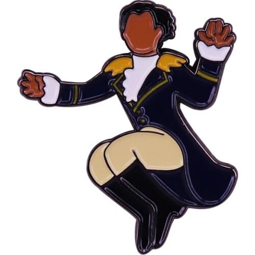 Founding Father Alexander brooch show your Hamil-love on your shirt bag