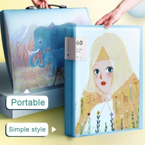 A3 8k Storage Picture Album Folder File Folder Storage Organizer Childrens Art Drawing Paper Preservation Office Folders