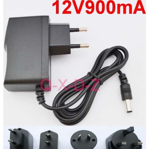 1PCS High quality AC 100V-240V Converter Switching power adapter DC 12V 900mA & 0.9A Supply EU US AU UK Plug DC 5.5mm x 2.1mm