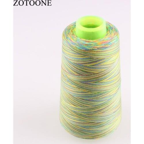 ZOTOONE DIY 3000Y Multicolor 40S/2 Spool Sewing Thread Sewing Machine Yarn Embroidery Threads For Overlock Leather Sewing C