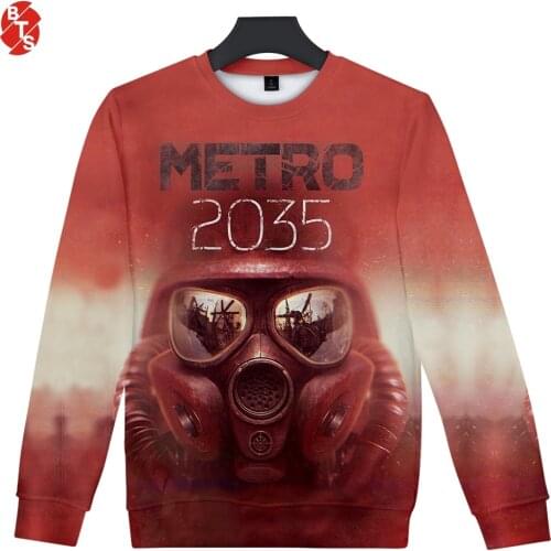 Metro Exodus 3D Printed O-Neck Sweatshirts Women/Men Fashion Long Sleeve Sweatshirts 2019 Hot Sale Casual Streetwear Clothes