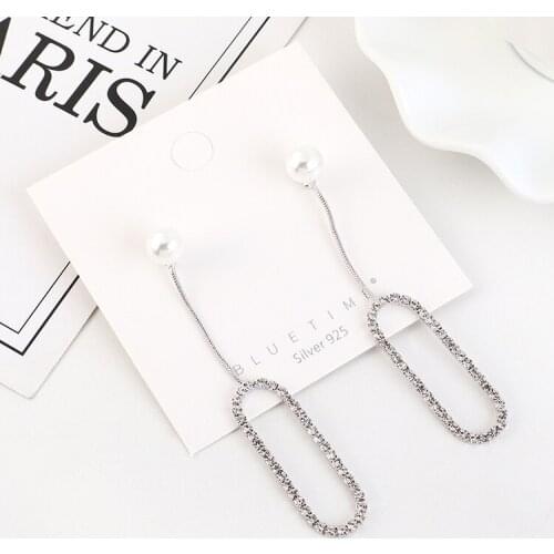 TONGKWOK Bohemia Exaggeration Dangle Earrings For Women Silk Thread Tassel Metal Long Chandelier Earrings #140969