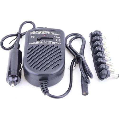 Universal 80W Car Charger Auto Adapter Adjustable Portable Power Supply Adapter with 8 Detachable Plugs Computer Charger