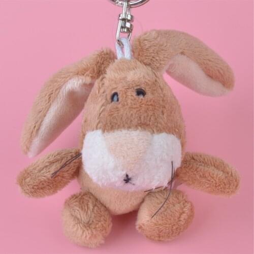 1 Pcs Brown Rabbit Plush Pendant Toy, Kids Doll Keychain / Keyholder Gift Free Shipping