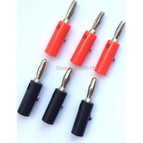 10pcs / lot 2016 Hot Banana Plug Plate 4mm Connector Plugs For Audio Video Speaker Lantern Head Banana Plug Lantern