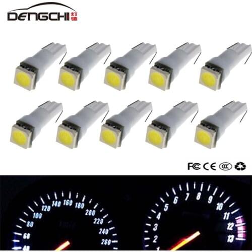 10 pièces T5 LED 17 37 73 74 SMD 5050 Auto lampe à LED voiture tableau de bord Instrument ampoule blanc bleu rouge jaune vert