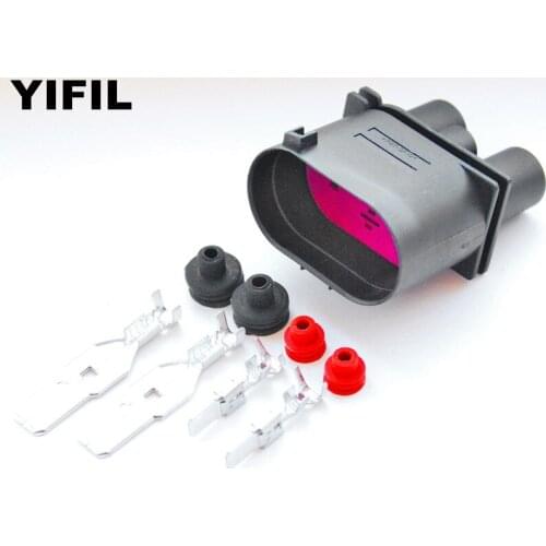 2/4/10pcs/lot 4 Pin/Way Fan Controller Connector Plug Housing Socket For AUDI VW Skoda VAG 1J0906444 1J0 906 444