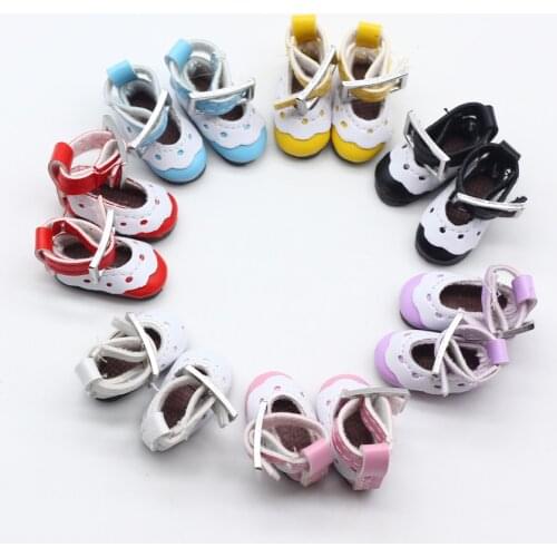 2.8*1.3cm 1/8 BJD Doll Shoes Leather Lace Shoes for Blythes Dolls Toy Shoes Dolls&Accessories