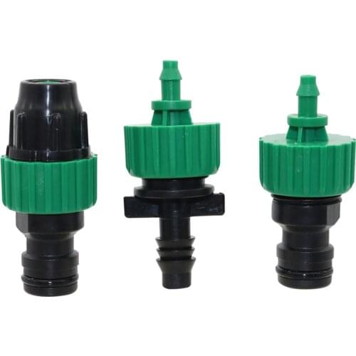 2 Sets Garden Water Kits Of 4/7mm To 8/11mm Barbed Connectors 1/2 Inch 3/4 Inch Male Female Thread Connectors Irrigation Fitting