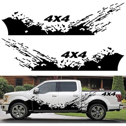 2PCS car side door sticker vinyl styling sticker Ford F150 F350 F450 Ford Ranger Toyota Tundta Pickup SUV auto parts