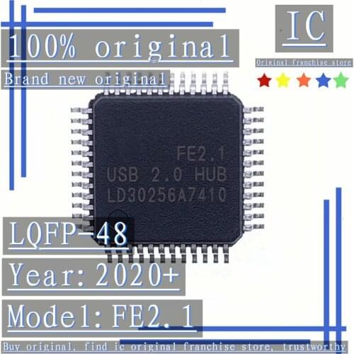 2020+ 100% Brand new original 5PCS-50PCS FE2.1 LQFP-48 USB2.0 high-speed seven-port hub controller