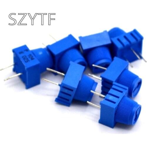 3386P-1-103 10K 1k 2k 5k 10k 20k... 0.5W, 1/2W PC Pins Through Hole Trimmer Potentiometer Cermet 1 Turn Top Adjustment 5PCS/LOT